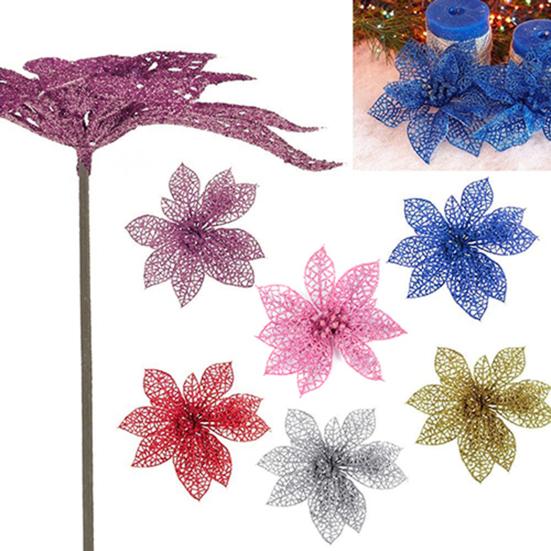 6 zoll Hohl Hochzeit Party Weihnachten Blumen Weihnachten Baum Dekoration Weihnachtsstern