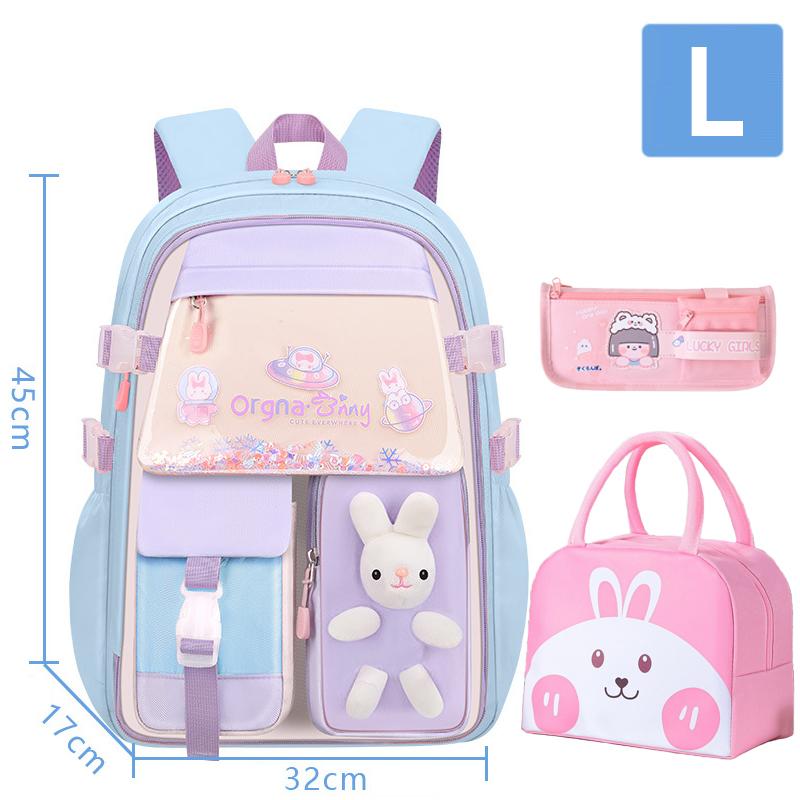 New School Bag Primary Back Pack For Girls Children Backpack Large Capacity Bookbag Waterproof Bags Multiple Pockets Schoolbags