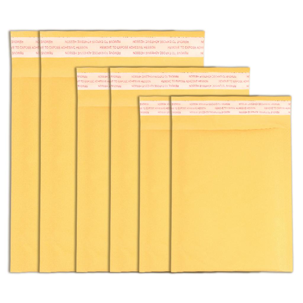 10-20pcs Yellow Kraft Paper Bubble Envelopes Bags Mailers Cushioning Padded Envelopes With Bubble For Shipping Mailing Packaging