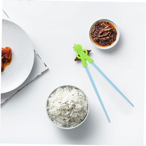 HOLIDYOYO 6 Pairs Silicone Chopsticks for Training, Chopsticks for Kids, Cookware Rest, Kids Cutlery, Tableware for Fingers, Adults, Toddlers