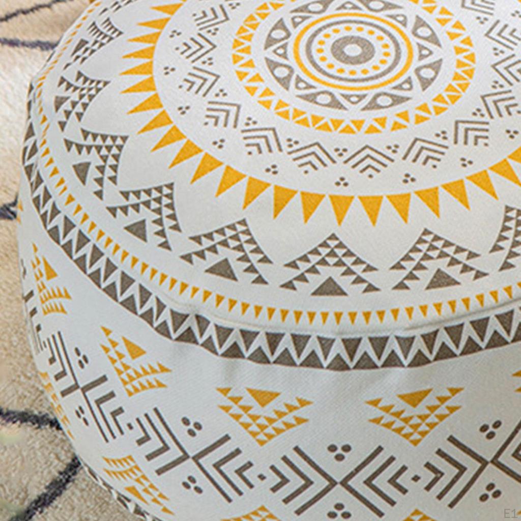 Handmade Woven Pouf Cover Living Room Decoration Foot Rest Patio Seat