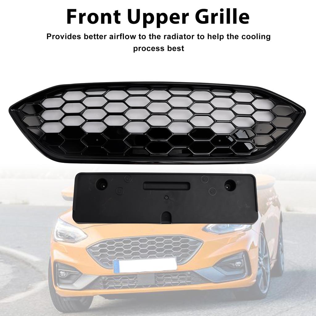 Grilă Bară Față Negru Lucios Potrivită Ford Focus ST + ST Line MK4 2018-2021