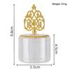 Eid Mubarak Middle Eastern Round Snack Tray Metal Plastic Ramadan Candy Nut Dessert Container Decorative Food Presentation Party