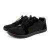 Unisex Barefoot Shoes Men Casual Canvas Shoes Wide Toe Minimalist Walking Shoes Slip On Zero Drop Sole Cross-Trainer Sneakers