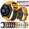 QuickFit 20mm 22mm 26mm Cinturino Orologio Fenix8 Per Garmin Fenix E 8 47mm 51mm 7 7X 6 6X 6S/Epix Pro/Enduro2 3 Cinturino Braccialetto in Silicone