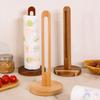 Moisture-proof Wooden Paper Towel Holder Non-Slip Roll Paper Holder  Dining Table