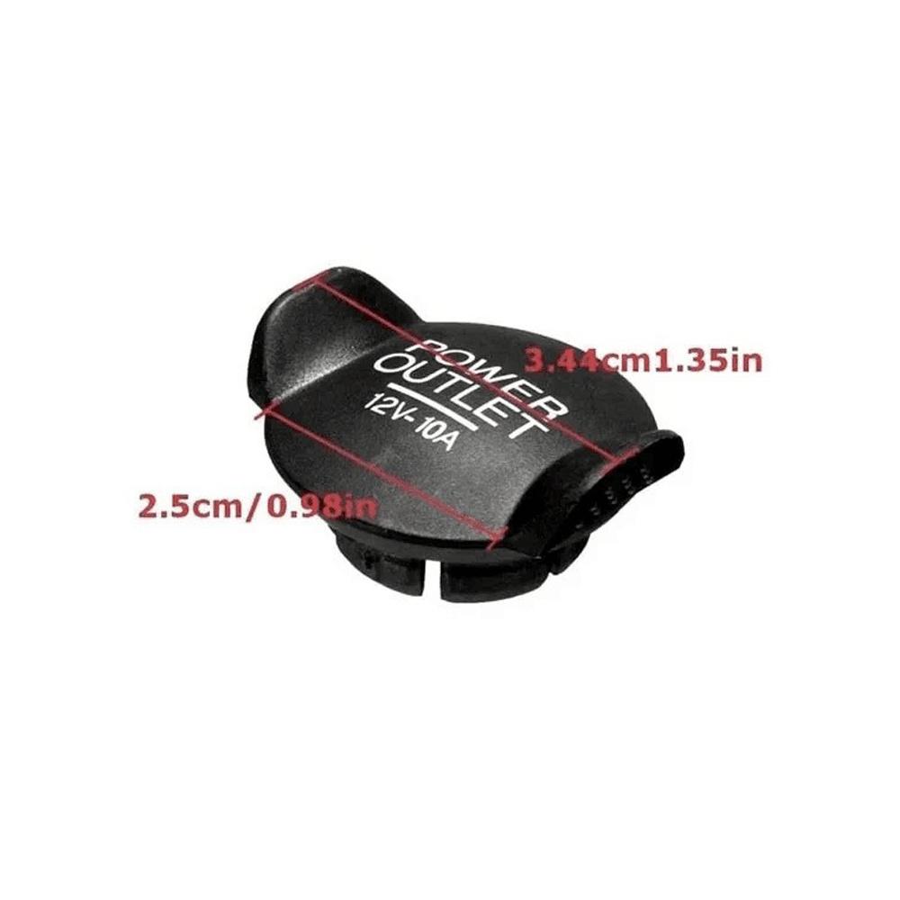 1PCS Universal 12V Auto Car Power Outlet Socket Plug Lighter Cover Cap Black