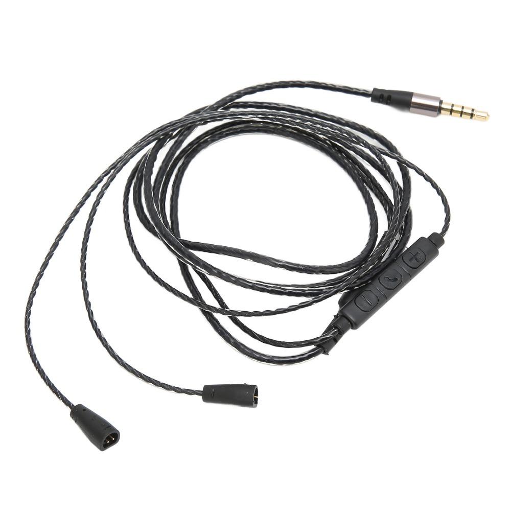 3.5mm Plug Headphone Audio Cord Headphone Replacement Cable for IE 8 IE 80 Audio Replacement