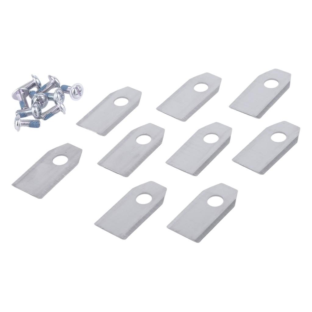 9Pcs Replacement Robotic Lawnmower Blades Lawn Mower Cutting Blades Set Compatible for ECOVACS High-Performance Cutting