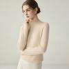 Damen Kaschmirpullover: Halbhoher Kragen, Langarm, Enganliegend, Gestrickter Pullover für Herbst/Winter