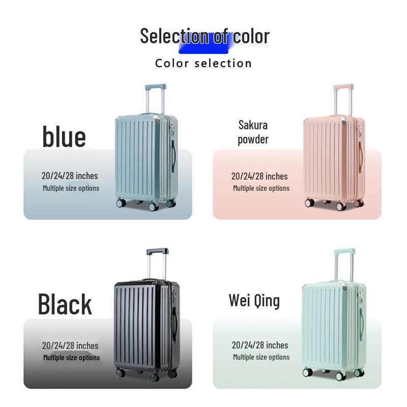 24-Inch Multi-Functional Silent Wheel Suitcase Set - Large Capacity Luggage