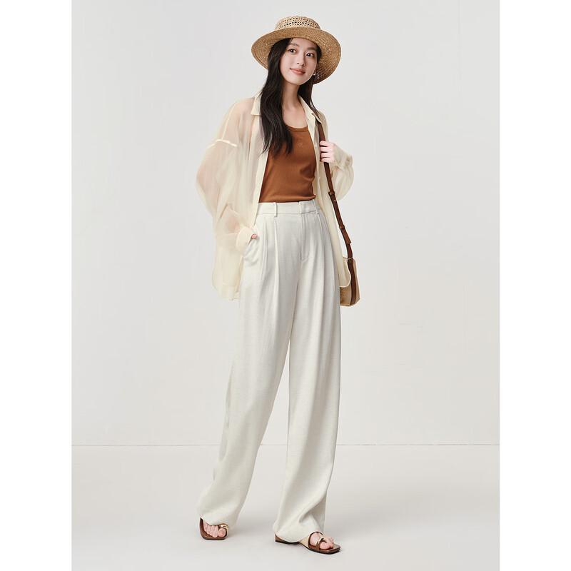 Annacau Baseline Women's Pleated Straight-Leg Trousers