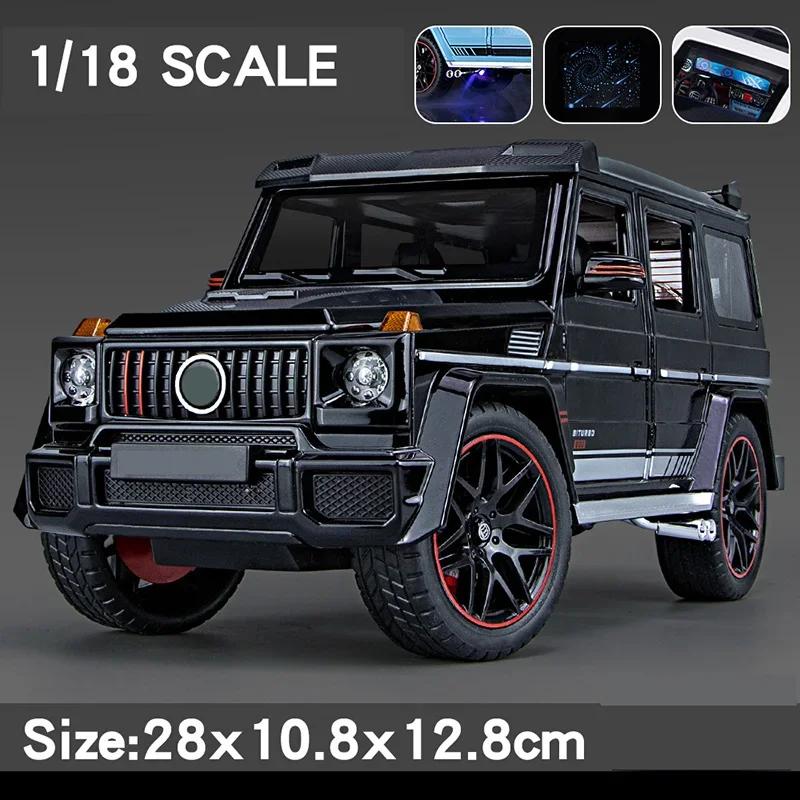 1/18 Großes G800 SUV Geländewagen Legierung Modellauto Sprühbares Spielzeugauto Diecast Fahrzeugmodell Spielzeug Sound Licht Auto Geburtstagsgeschenk Für Kinder