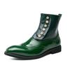 Trendy High Top Men's Leather Shoes Fashionable Party Style Daily Leisure and Business and Street Walking Black Plus Size Boots