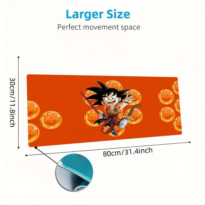 Dragon Ball Adventure Large Size Mouse Pad Large Gaming Table Cushion Nonslip Laptop Tablet Big Mousepad Xxl Mat Mini Pc Playmat With Lock Edge