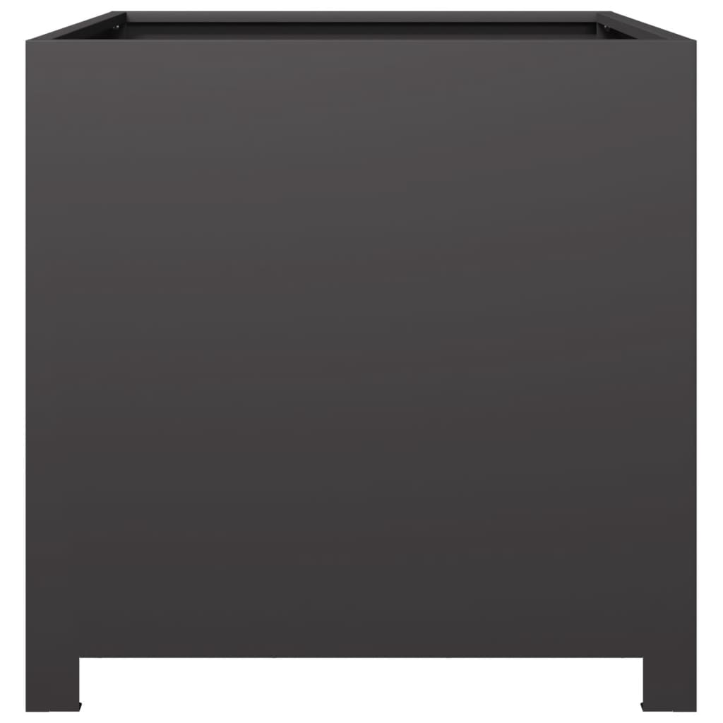 Vidaxl Garden Planter, Black, 50X50X50 Cm, Steel