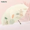 Tiangtang Tuberose Pattern Portable Tri-fold Umbrella