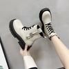2024 Autumn and Winter Fashion Short Boots Thick-soled Non-slip Solid Color Lace-Up Women's Shoes New Trendy Outdoor Shoes