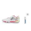 Li Ning Cushioning Slip Resistant Abrasion Resistant Low top Badminton Shoes Unisex Gray Red AYTV003-3