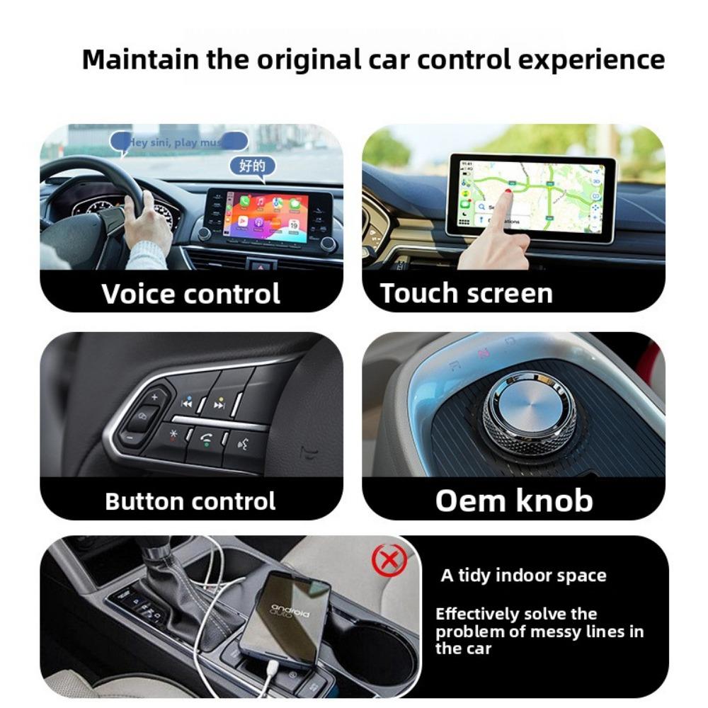 Wireless CarPlay Box Dual Port Auto Adapter for Car Connectivity Fast Transmission