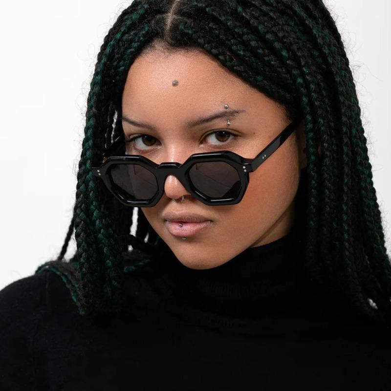 Retro Small Polygonal Frame Uv Protection Fashion Sunglasses For Men And Women