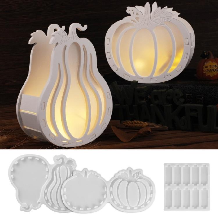 Reusable Silicone Crafting Mold Lamp Silhouettes Molds Halloween Decorations Tool Suitable for Soap Candle Jewelry
