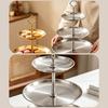 Espositore in Acciaio Inossidabile Vassoio da Portata Multi Livello Torre per Dolci Antiruggine Per Panetterie e Caffetterie