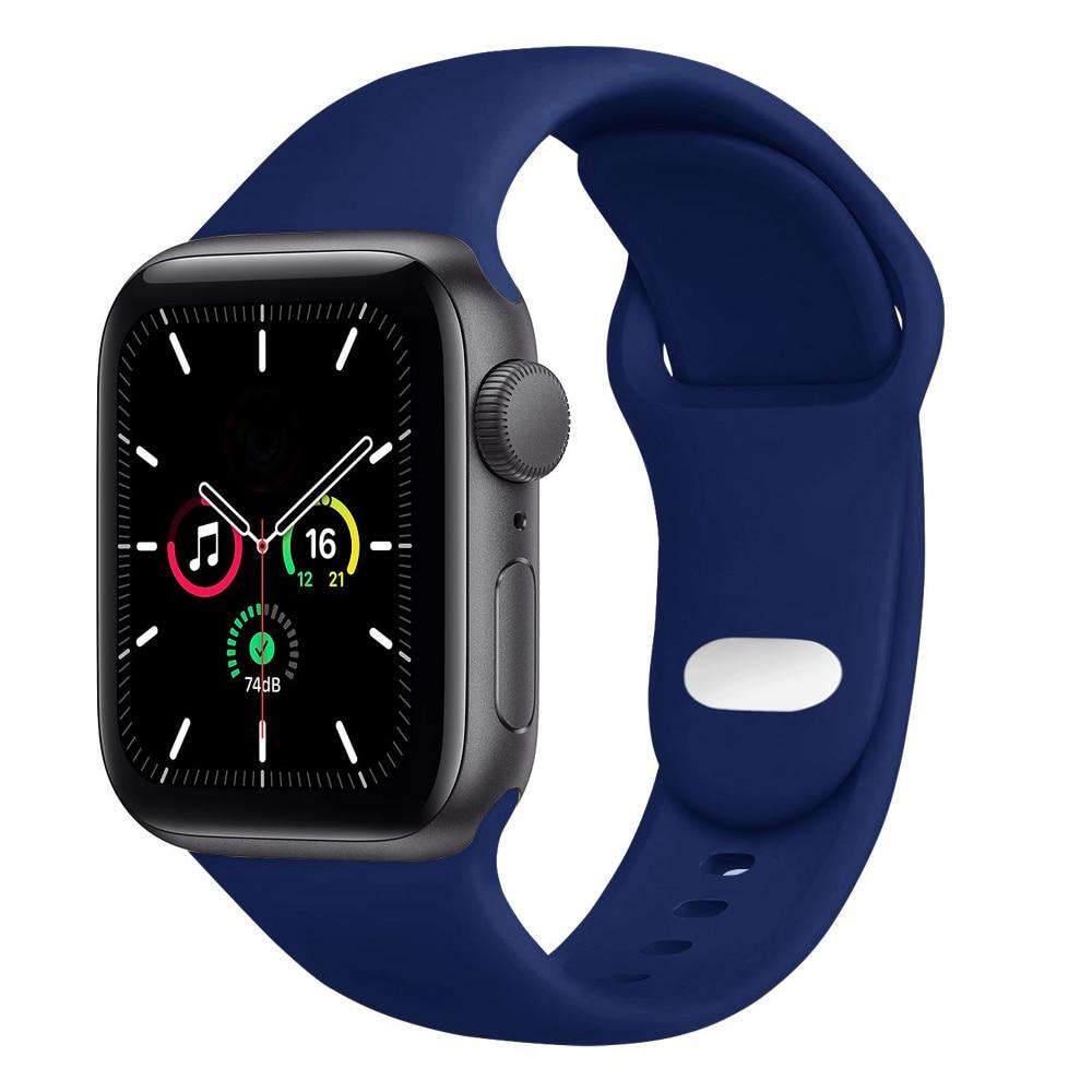 Correa de silicona deportiva para Apple Watch 6 SE Band 44mm 40mm 38mm 42mm  mujer hombre pulseras cinturón Pulsera para iwatch Series 5 4 3 2 1 comprar  a buen precio —
