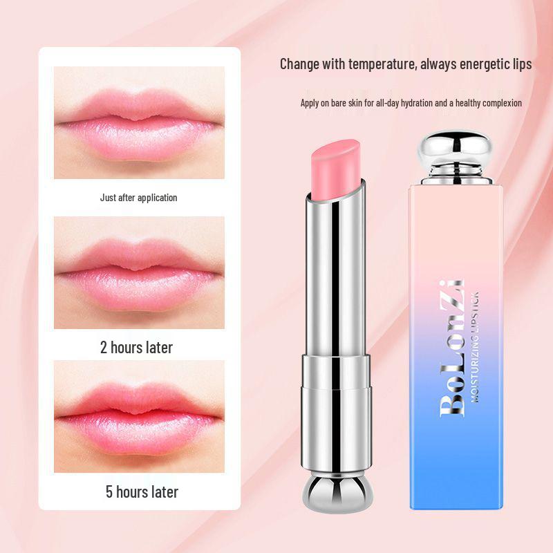 Erdbeere Zitrone Farbverlauf Feuchtigkeitsspendender Lippenstift - Hydratisierender & Rissverhindernder Lippenbalsam für Schüler