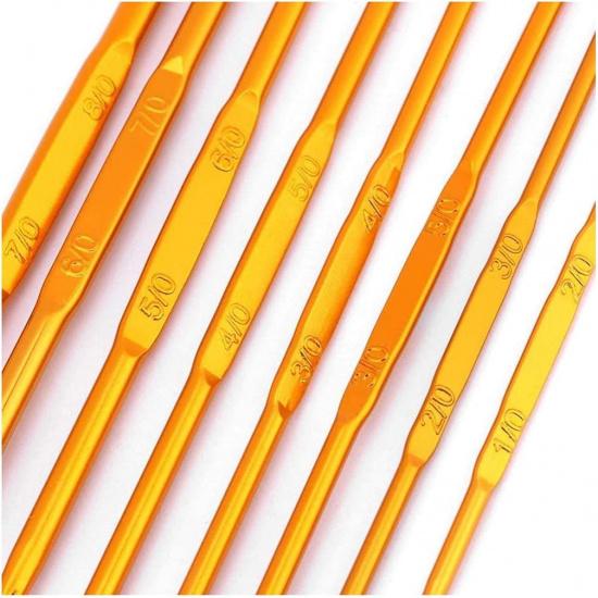 Plyisty Knitting Needles, Set of 8 Crochet Hooks, Double-Ended Crochet Hooks, for Crochet