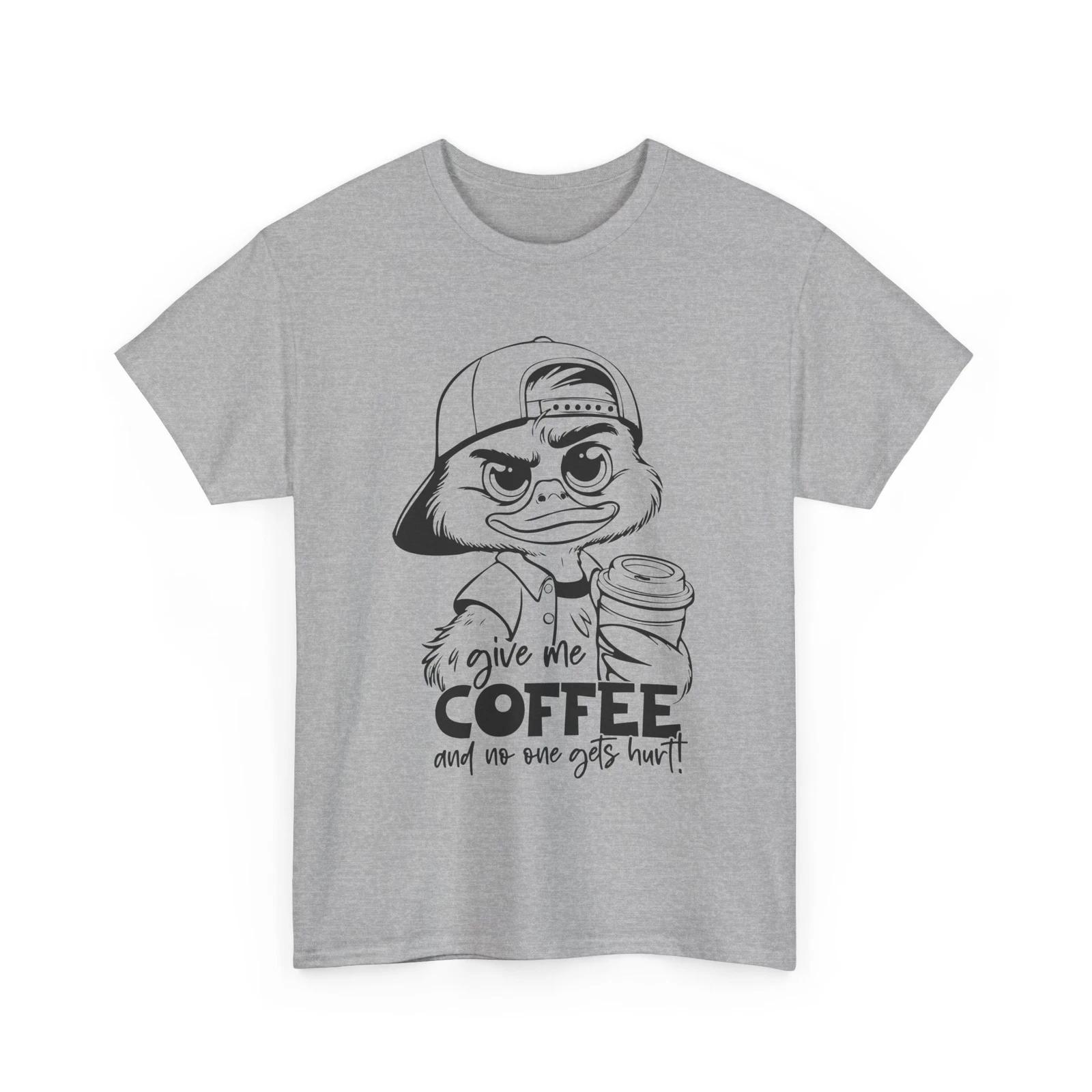 give me coffee Shirt | Snarky Attitude T-Shirt | Bold & Smart Humor Tee L