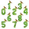 Dino 40inch Green Number Balloons Roar Dinosaur Party Decorations Balloon Jungle Party Boy Birthday Party Decor Baby