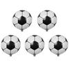 5Pcs Round Foil Football Soccer Balloon Bar Birthday Supply Party Mall Decor
