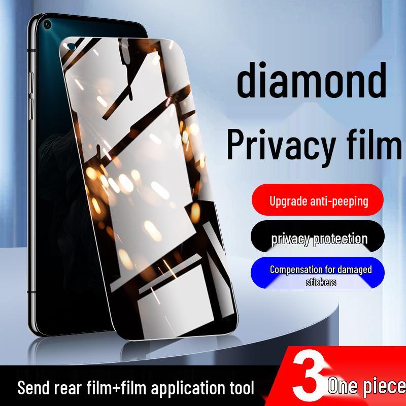 Honor 20/20pro/20s Anti-Peep Tempered Glass with Anti-Fall & Anti-Fingerprint Protection