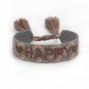 Handmade European Style Embroidered Love Bracelet with Tassels for Girls