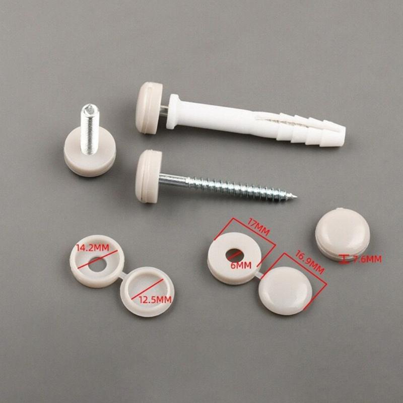 36pcs Foldable Snap Protective Cover Hardware Screw Cover M6 Screw Decorative Covers for Furniture