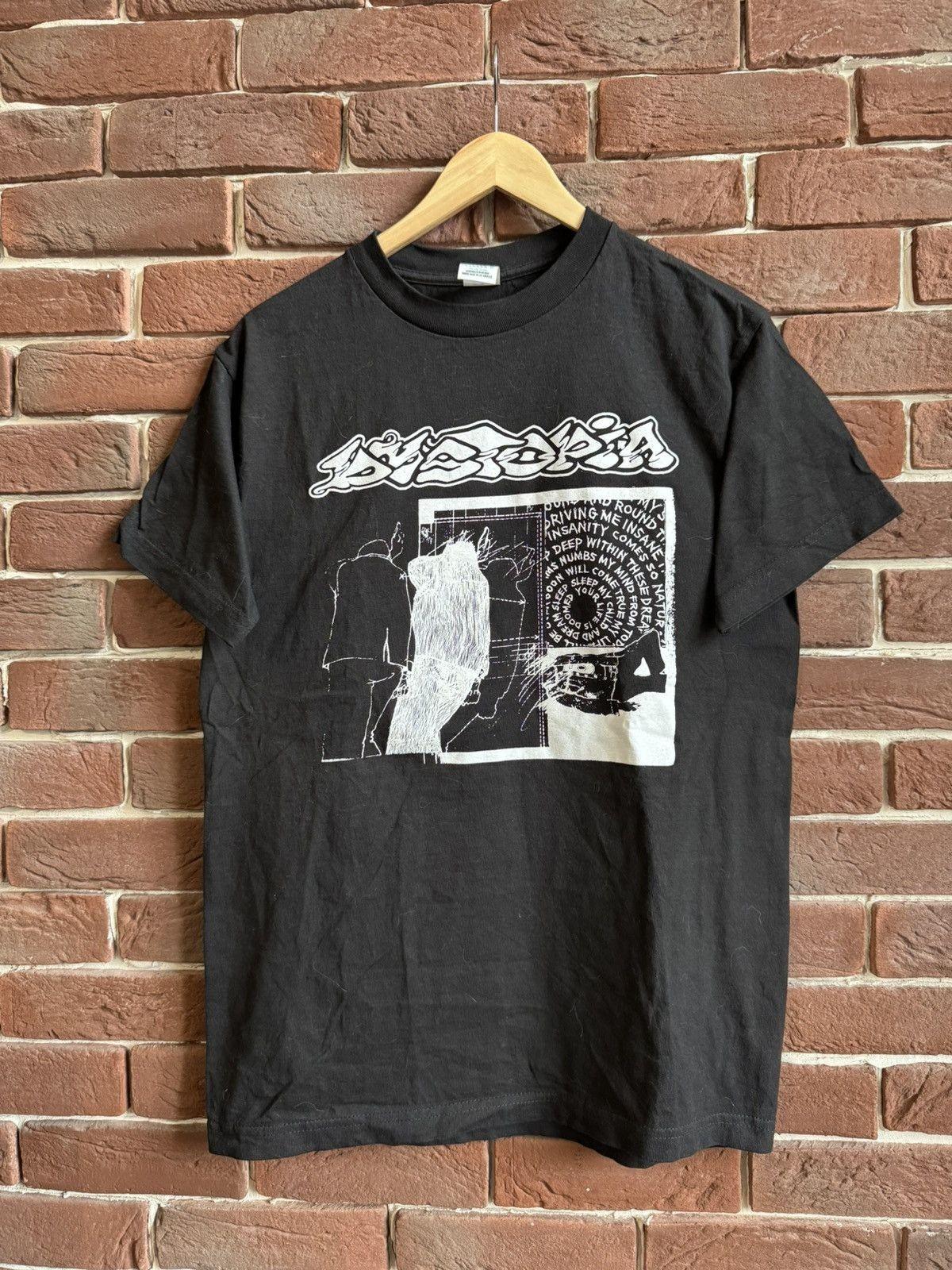 DYSTOPIA CRUST PUNK SLUDGE METAL VERY RARE Band Tee M Black Unisex T-Shirt XXXXL