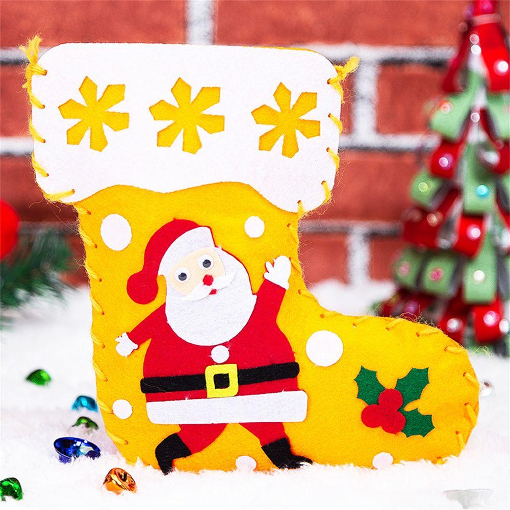 Geschenke für Kinder zum Basteln Weihnachtsgeschenke Weihnachtsdekoration Handwerk DIY EVA Weihnachtssocken Handgefertigt
