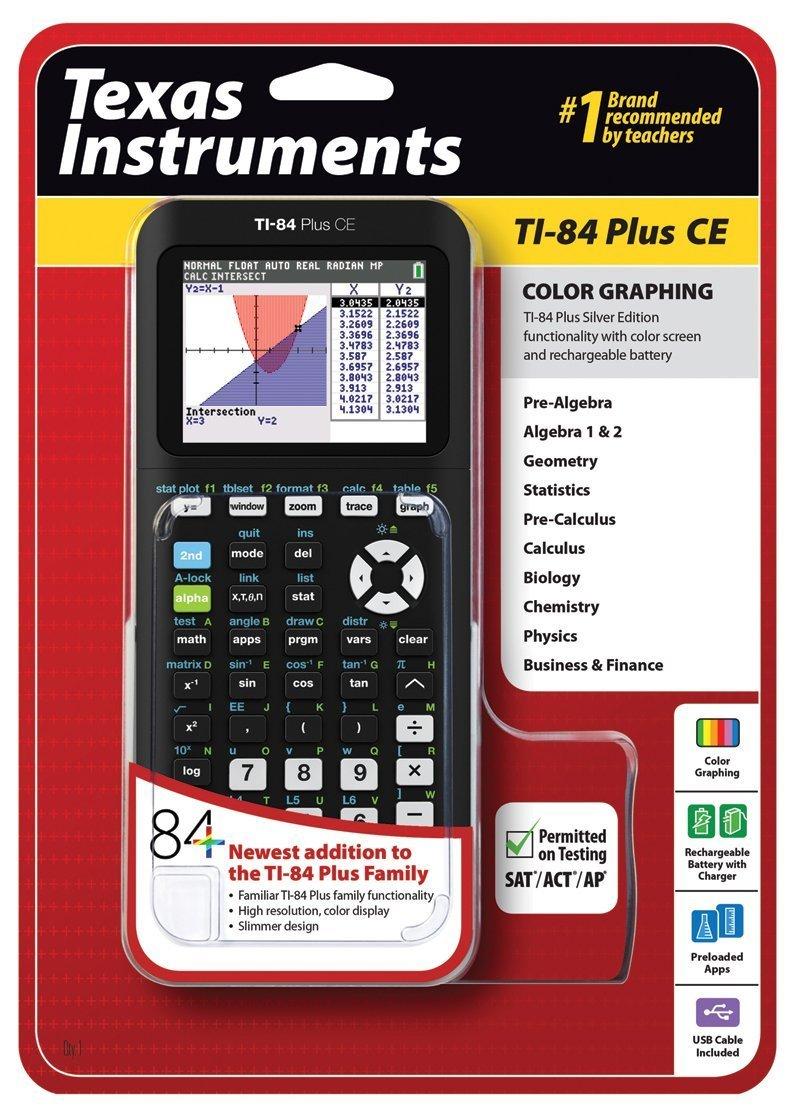 TI-84 Plus CE Graphing Calculator with