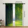 2pc,  Window Drapes Forest1 Blackout  Polyester Wall Decor Suitable for Room/bedroom/Window Decor