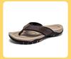 HOBIBEAR Herren Sommer-Flip-Flops mit Fußgewölbeunterstützung und dicker Sohle für den Außenbereich, Strand oder Zuhause.