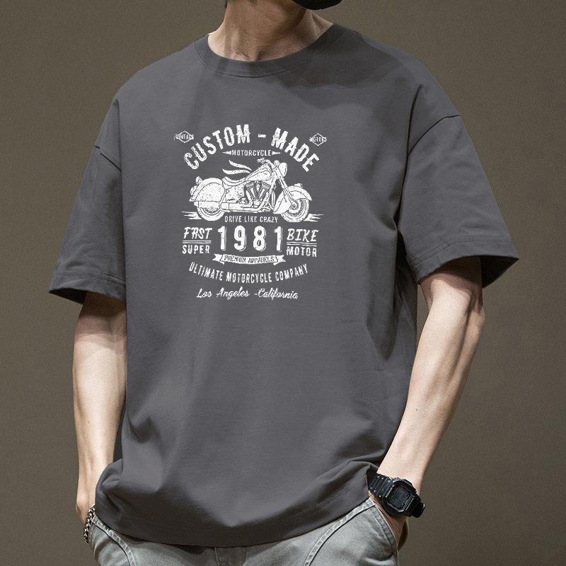 

European American Street Fashion Brand Ins Printed Pure Cotton Short Sleeved T-shirt for Men Women Loose Plus Size Couple s T-shirt 3XL