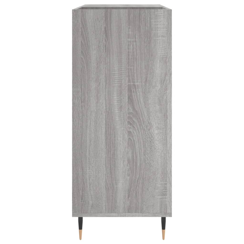 Record Cabinet Gray Sonoma 84.5 x 38 x 89 cm Engineered Wood