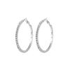 Fashion Rhinestone Crystal Hoop Earrings for Women Exaggerate Elegant Big Circle Accessories Valentine's Day Gift Jewelry
