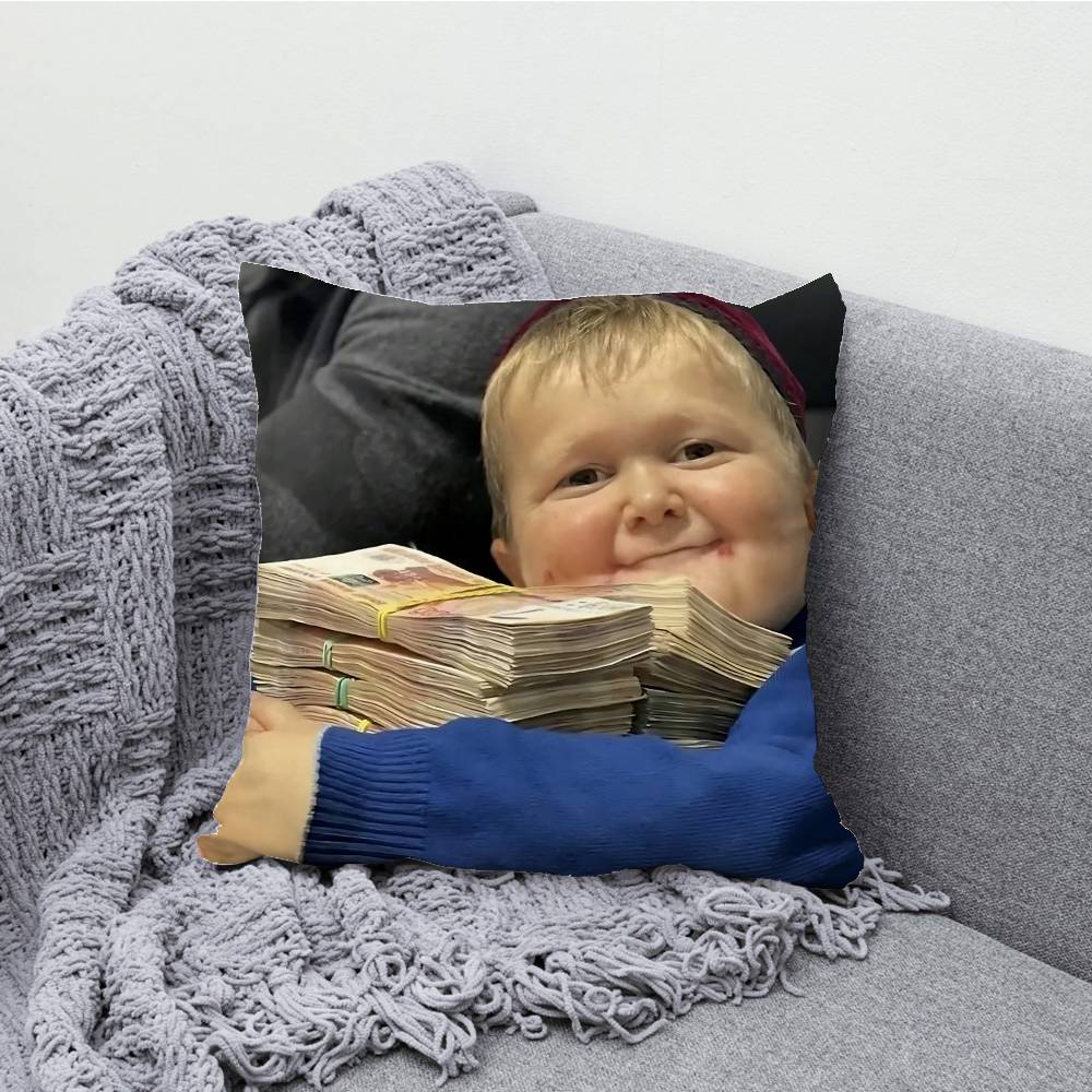 

Hasbik Hasbulla Meme Pillowcases Bedroom Living Room Sofa Home Decor Polyester Cushion Cover with Zipper 65cmx65cm