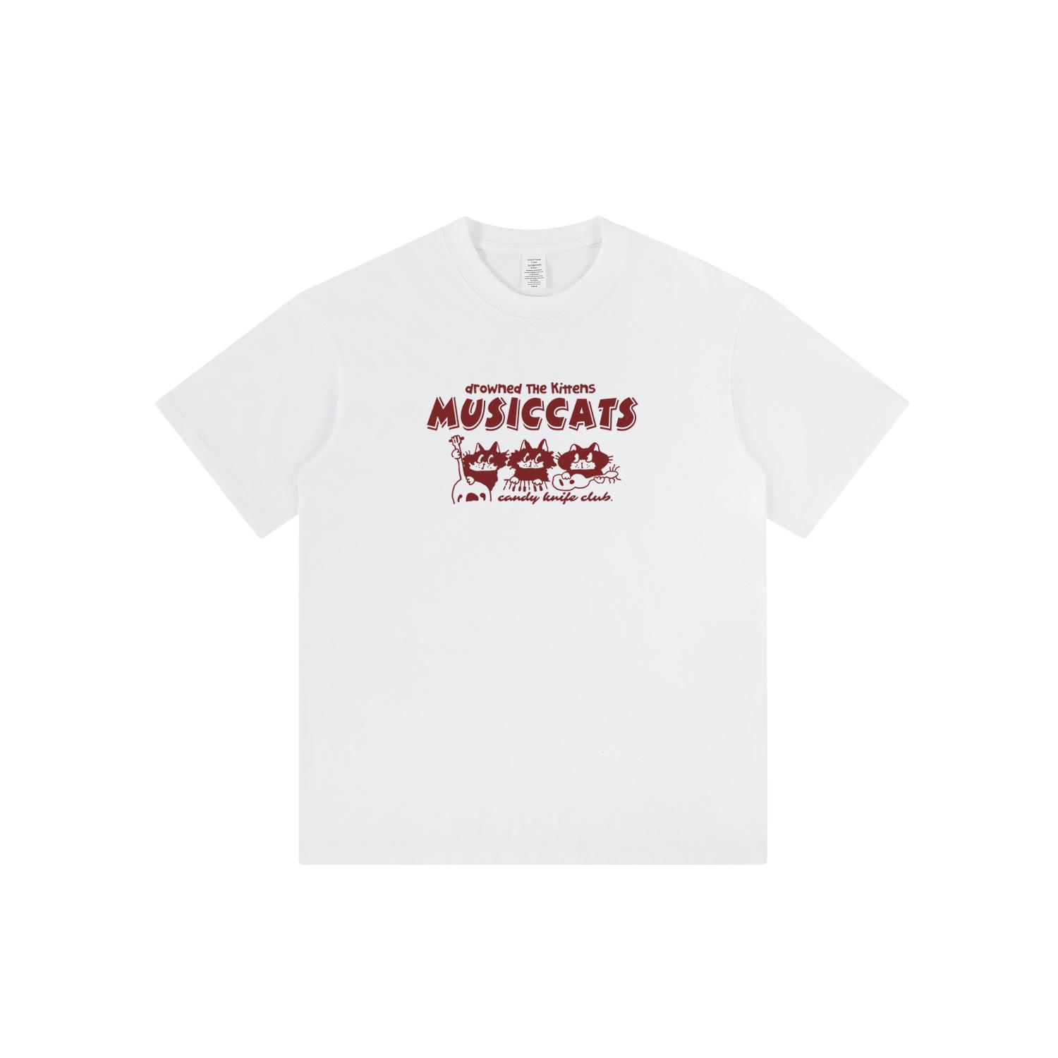 

2024 Unisex Trendy Apricot Pure Cotton T-Shirt – New, Loose-Fit Short Sleeve Summer Top Small белый