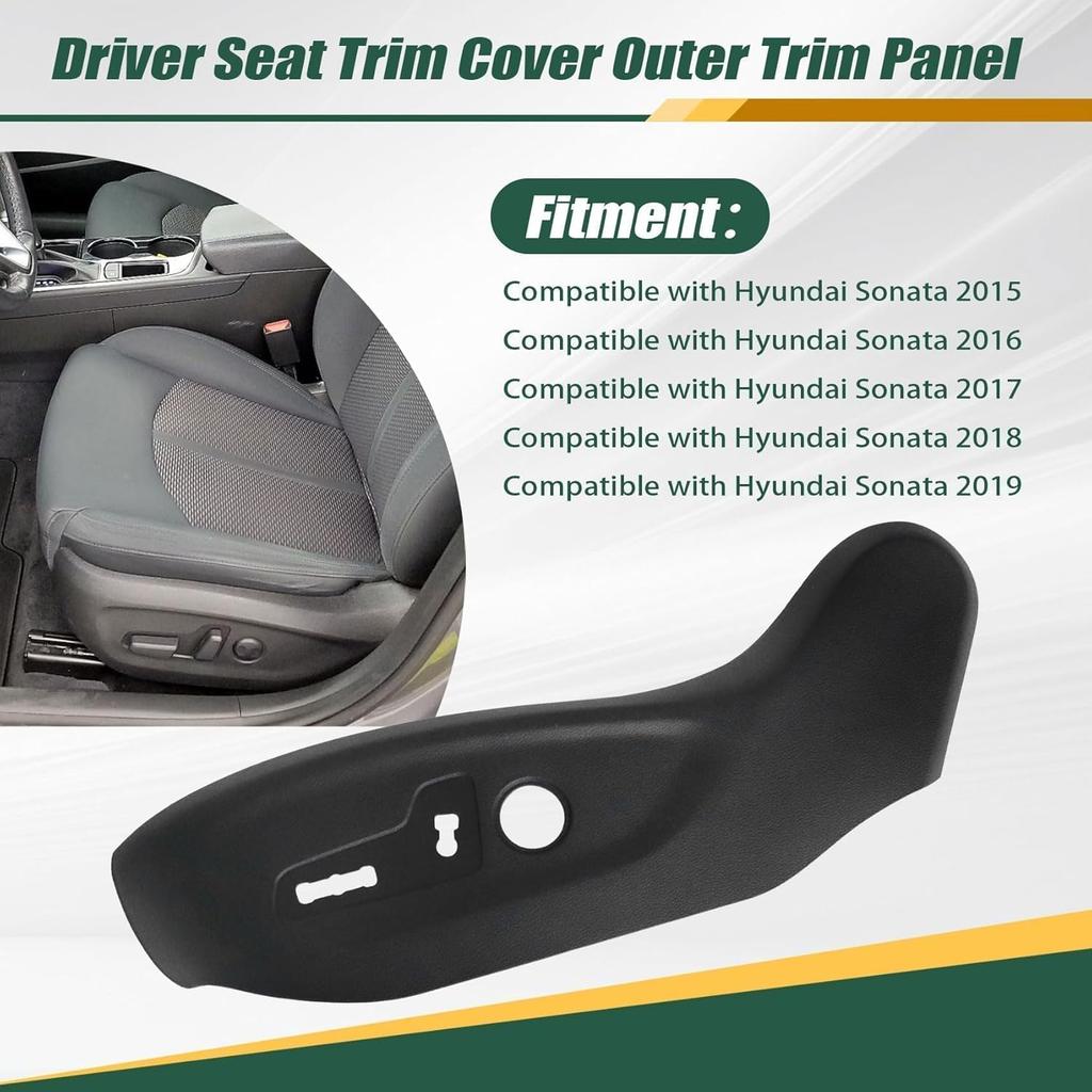 Priprilod Capa de Acabamento Externa do Painel da Porta do Motorista Esquerda Compatível Com Hyundai Sonata 2015 2016 2017 2018 2019# 88051-C2020-TRY