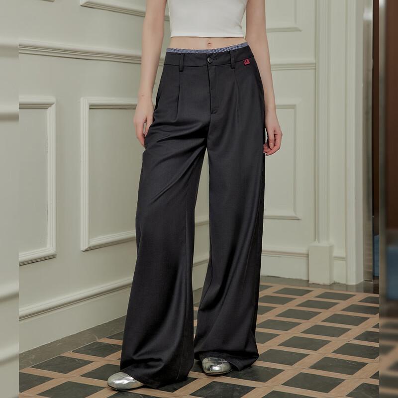 UNIFREE Women's Loose Drape Wide-Leg Trousers