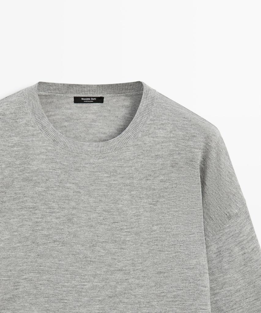 Masimodutti Wool Blend Round Neck Sweater