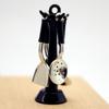 6Pcs Kids Pretend Play Toy Dollhouse Kitchen Utensil Vertical Hanging Spoon Spatula Spoon Set Miniatures Model Kitchen Accessory